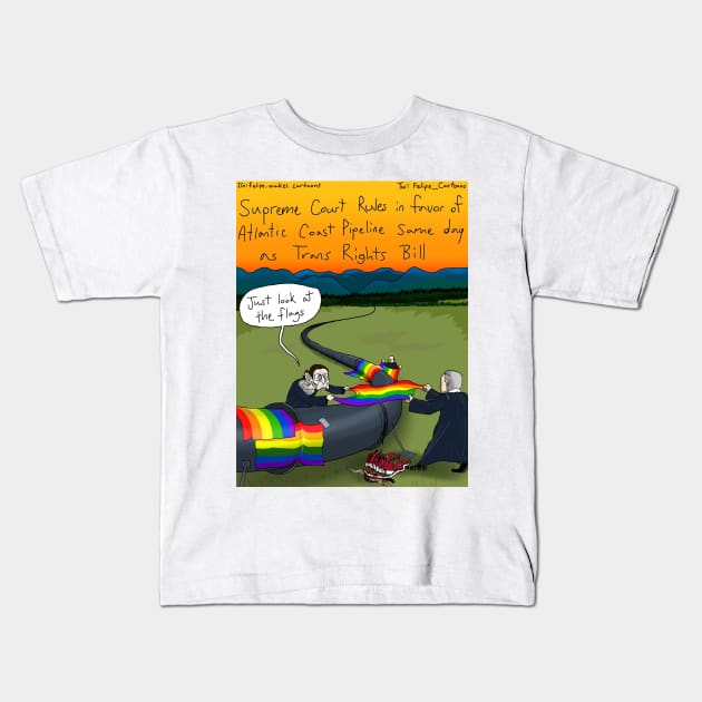 US Supreme Court Pipeline Kids T-Shirt by Felipe.Makes.Cartoons